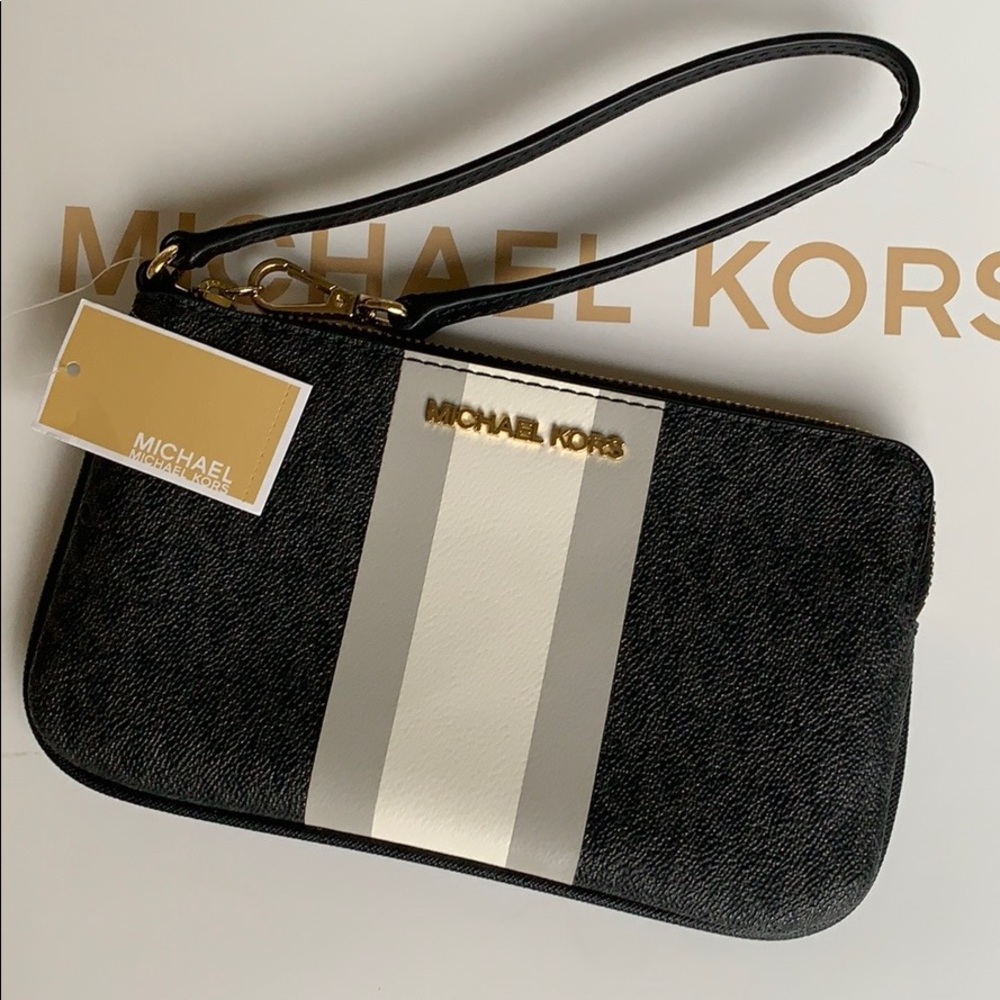 Michael Kors Jet Set Travel Lg Top Zip Wristlet - Picture 5 of 16